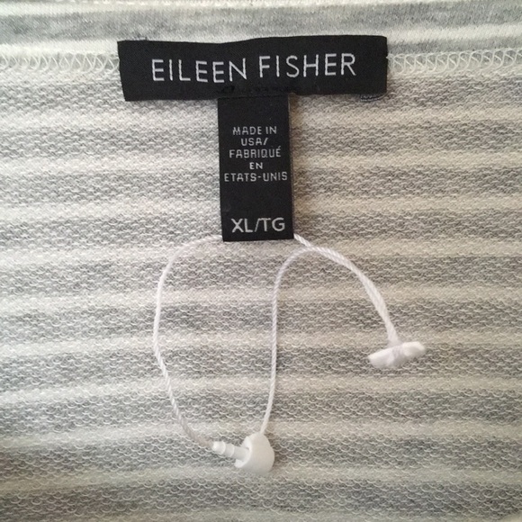 New Eileen Fisher Striped Shirt USA Soft - Picture 3 of 4